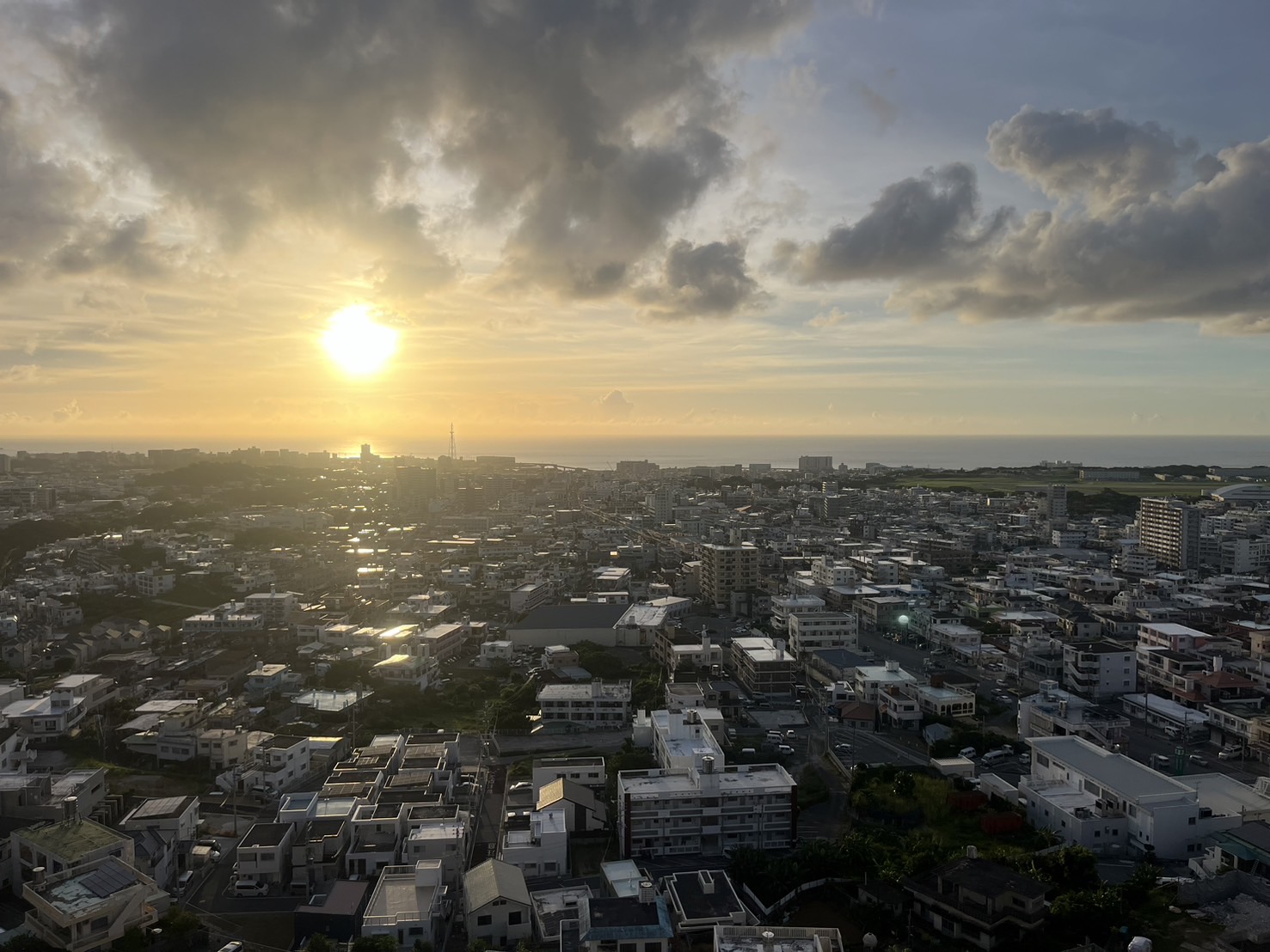 浦添方面夕景